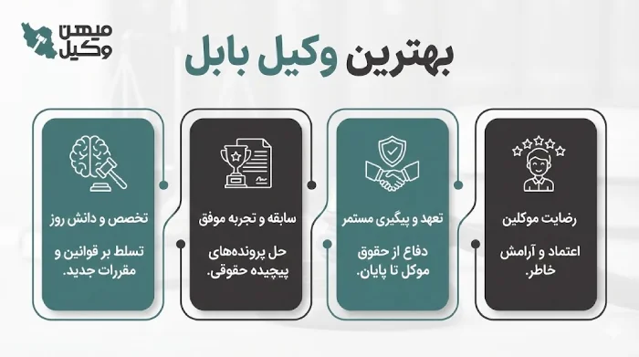 راهنمای انتخاب بهترین وکیل بابل