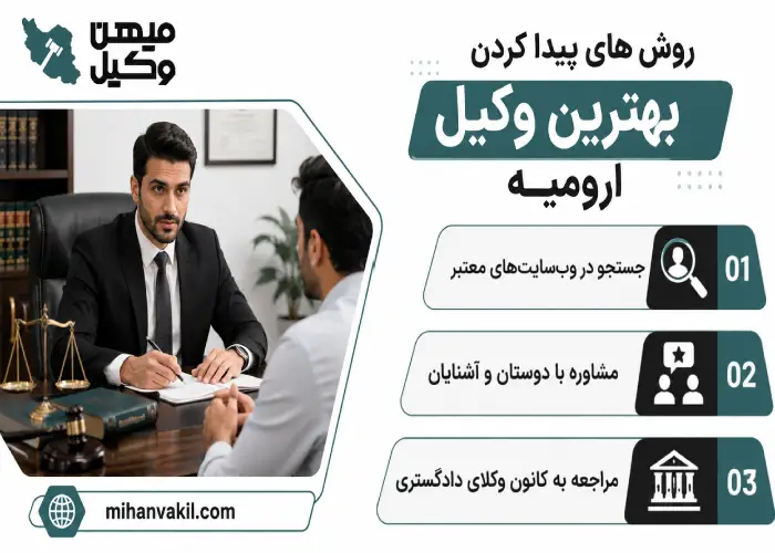روش های پیدا کردن بهترین وکیل ارومیه