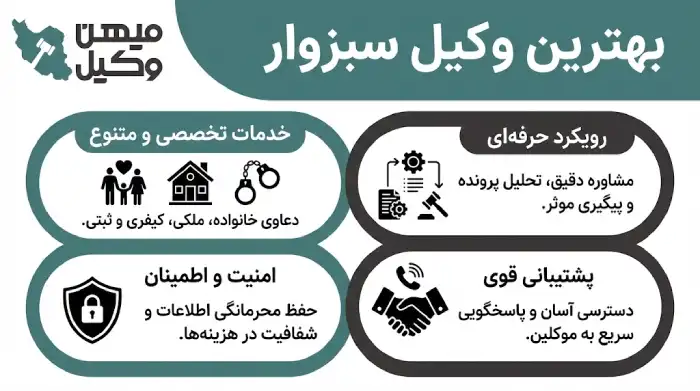 راهنمای انتخاب بهترین وکیل سبزوار