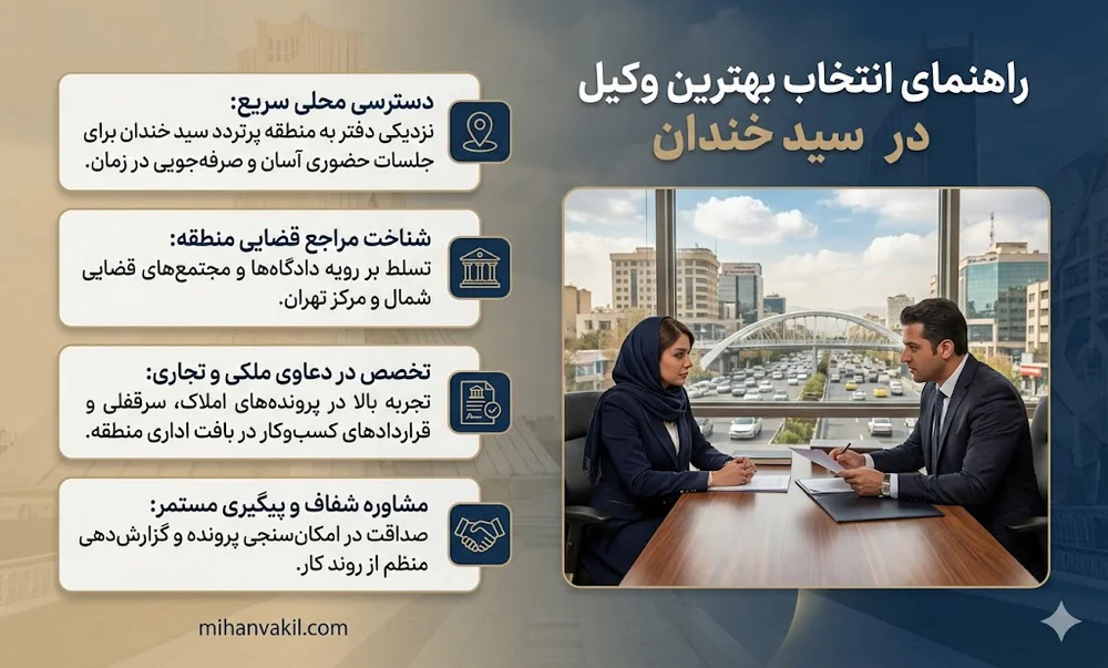 بهترین وکیل سیدخندان