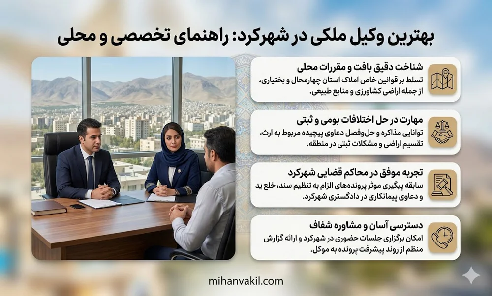 بهترین وکیل ملکی در شهرکرد