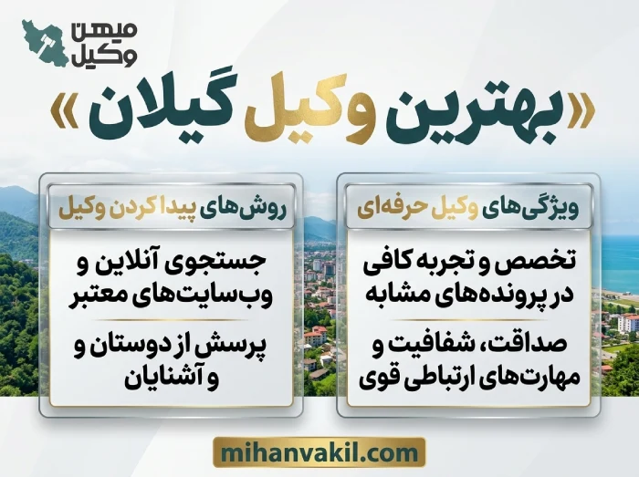 بهترین وکیل گیلان