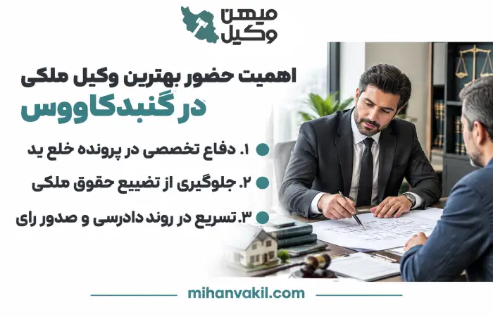 اهمیت حضور بهترین وکیل ملکی در گنبدکاووس