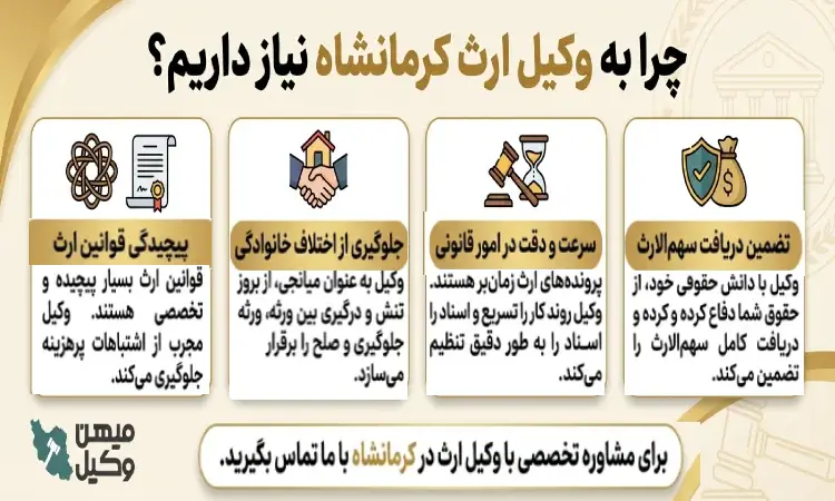 چرا به وکیل ارث کرمانشاه نیاز داریم؟