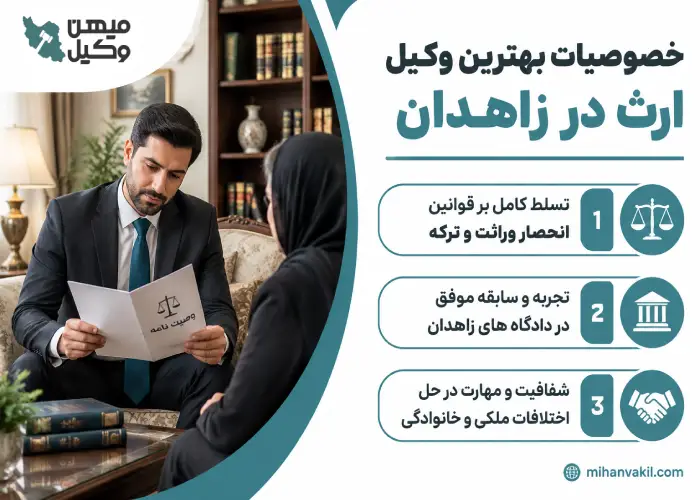 خصوصیات بهترین وکیل ارث در زاهدان