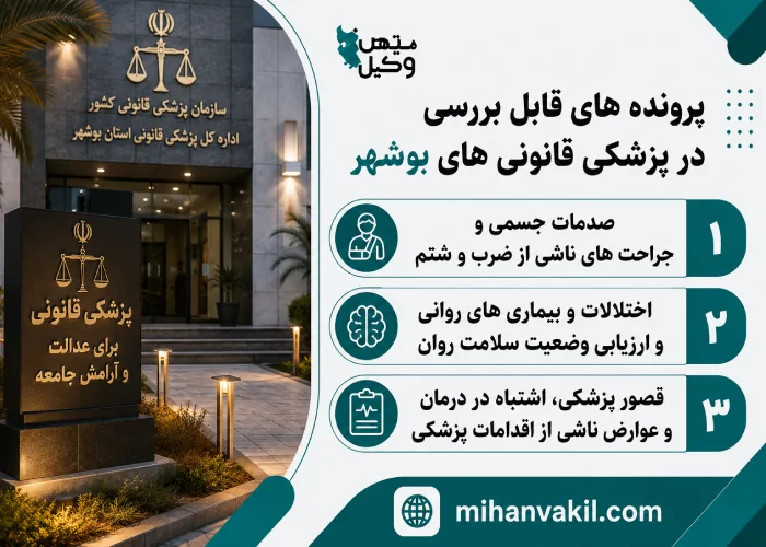 پزشکی قانونی های بوشهر