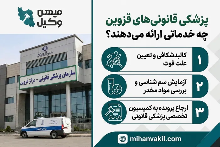پزشکی قانونی های قزوین چه خدماتی ارائه می دهند؟