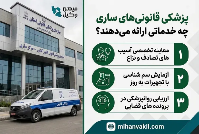 پزشکی قانونی های ساری چه خدماتی ارائه می دهند؟