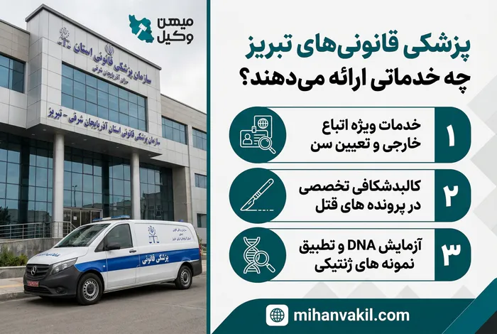 پزشکی قانونی های تبریز چه خدماتی ارائه می دهند؟